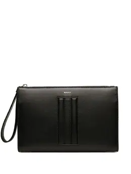 Bally panel-detail leather clutch bag 23839610