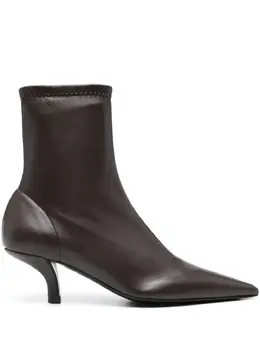 Toteme 55mm The Heeled sock boots 24210430