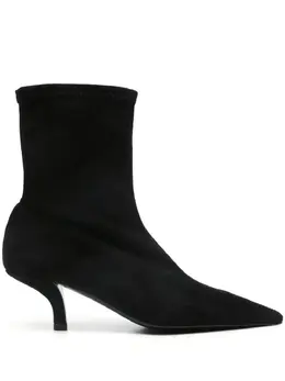 Toteme 60mm The Suede sock boots 24211240