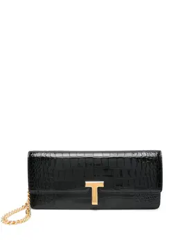 Tom Ford embossed crocodile-effect clutch bag 24939608