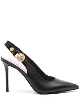 Balmain 100mm leather slingback pumps 24991389