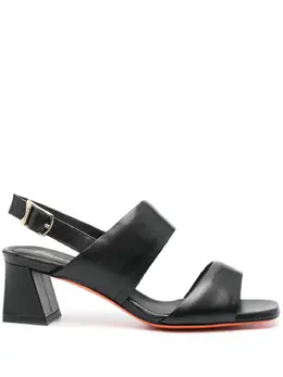Santoni 60mm double-strap slingback sandals 24942517