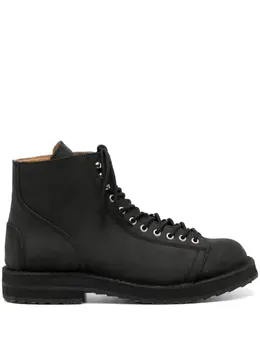Yohji Yamamoto suede lace-up boots 24979616