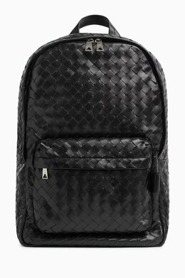 Bottega Veneta Unisex Medium Backpack in Intrecciato Leather 216495526_13