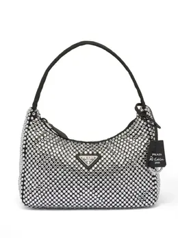 Prada Re-Edition crystal-embellished mini bag 23862010