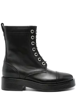Casadei leather combat boots 24981438
