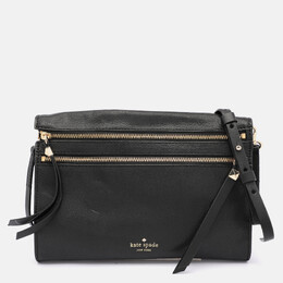 Kate Spade Black Leather Social Butterfly Skyler Crossbody Bag 1027803