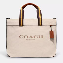 Сумка Coach Outlet Tote 38, черная медь/темно-бежевый 7125700968508 | black copper/dark natural