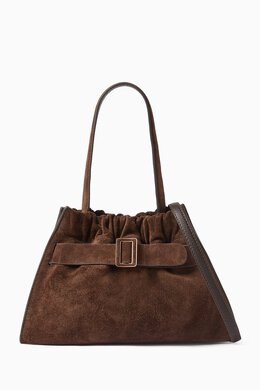 Boyy Scrunchy Satchel 2 Shoulder Bag in Suede 217647722_211