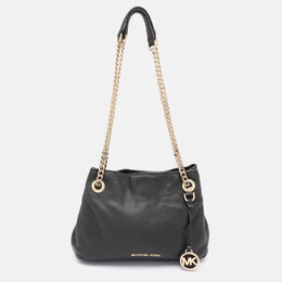 Michael Kors Black Leather Jet Set Tote 1028051