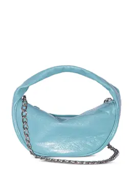By Far mini Cush Cadet creased leather shoulder bag 25143625