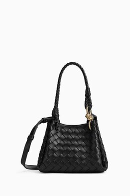 Bottega Veneta Small Parachute Bag in Intrecciato Leather 217617969_13
