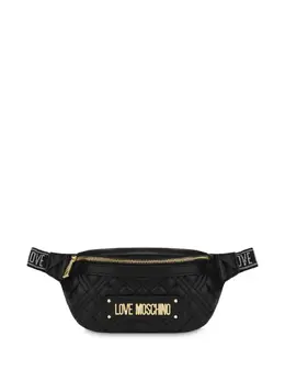 Love Moschino logo-plaque belt bag 24292911