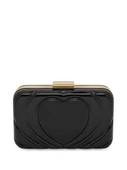 Love Moschino heart-embossed clutch bag 24292934