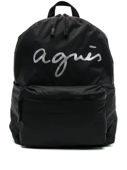Agnès b. logo-printed backpack 25036064