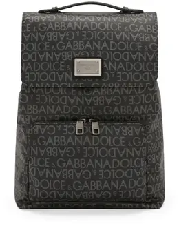 Dolce & Gabbana coated jacquard backpack 23602079