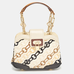 Louis Vuitton Black/Beige Velvet Chains Dolly Bag 1025459