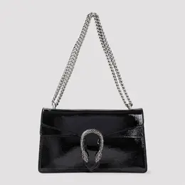 Gucci-Black Leather Dionysus Shoulder Bag-Donna 52251221393748