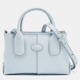Tod's Light Blue Leather Mini Di Bag 1004184
