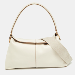 Tod's Off White Leather Small T Case Shoulder Bag 1006157