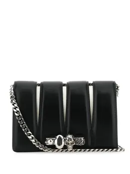 Alexander McQueen Slash studded chain-link bag 19178108