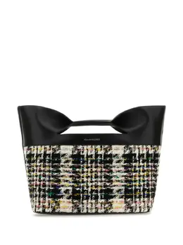 Alexander McQueen small The Bow tweed tote bag 20716391