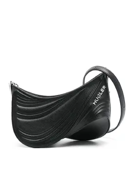 Mugler debossed shoulder bag 24218559