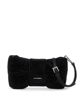 Karl Lagerfeld small Bow rhinestone-embellished cross body bag 24060604