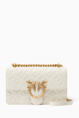 Pinko Mini Love One Crossbody Bag in Logo-embossed Leather 217675824_26