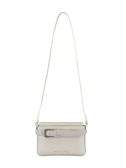 Brunello Cucinelli buckled leather crossbody bag 25145218