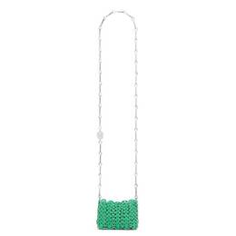 Paco Rabanne Bright Green 1969 Micro Crossbody Bag 23pss0336met424