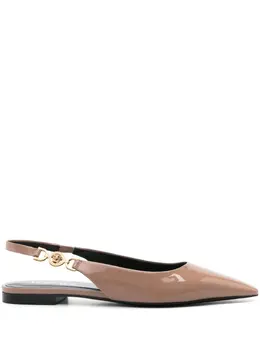 Versace Medusa-plaque ballet flats 25229824