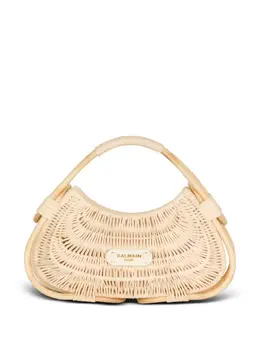 Balmain medium Jolie Madame wicker basket tote bag 24461223