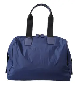Dolce & Gabbana Blue Nylon Calfskin Hand Shoulder Duffel Bag bag1484
