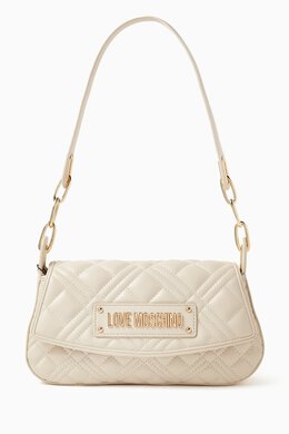 Love Moschino Small Quilted Shoulder Bag in Faux Leather 217559593_26