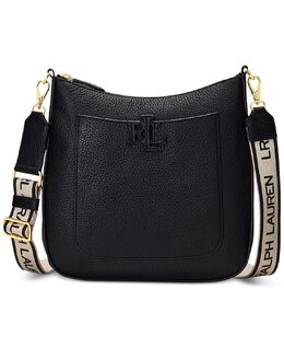 Маленькая сумка через плечо Cameryn из шагреневой кожи Lauren Ralph Lauren, черный 16479033 | black