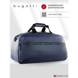 Сумка спортивная Bugatti, 26х27.5х52 см, ручная кладь, синий 101802656140