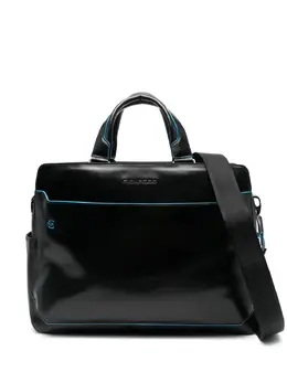 Piquadro logo-appliqué laptop bag 25425419