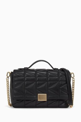 Karl Lagerfeld K/Kuilt Top-handle Bag in Leather 217656428_13