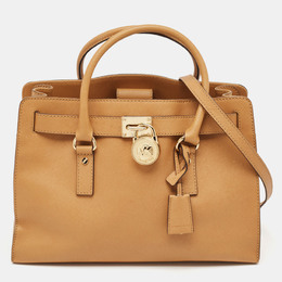 Michael Kors Tan Leather East/West Hamilton Tote 1041633