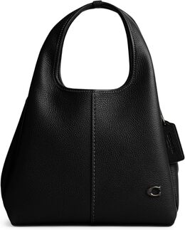 Сумка на плечо Lana из полированной галечной кожи 23 Coach, черный 9936504 | black