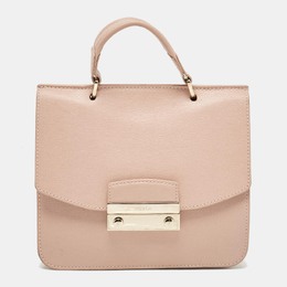 Furla Pink Leather Metropolis Top Handle Bag 1043596