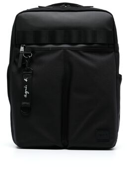 Agnès b. logo-patch backpack 25366268