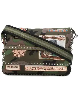 Valentino Garavani Valentino Garavani appliquéd messenger bag 12033366