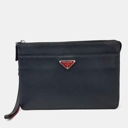 Prada Saffiano Treble Clutch 1044000