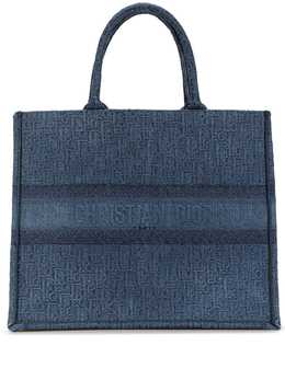 Christian Dior 2019 Large Oblique Denim Book tote bag 25784882