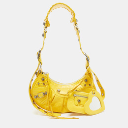 Balenciaga Mustard Leather XS Le Cagole Shoulder Bag 1045567