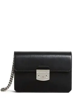 Dsquared2 logo-engraved leather clutch bag 23653089