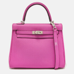 Hermes Magnolia Togo Leather Palladium Finish Kelly Retourne 25 Bag 1047259