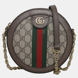 Gucci Brown GG Supreme Mini Ophidia Shoulder Bag 1048697